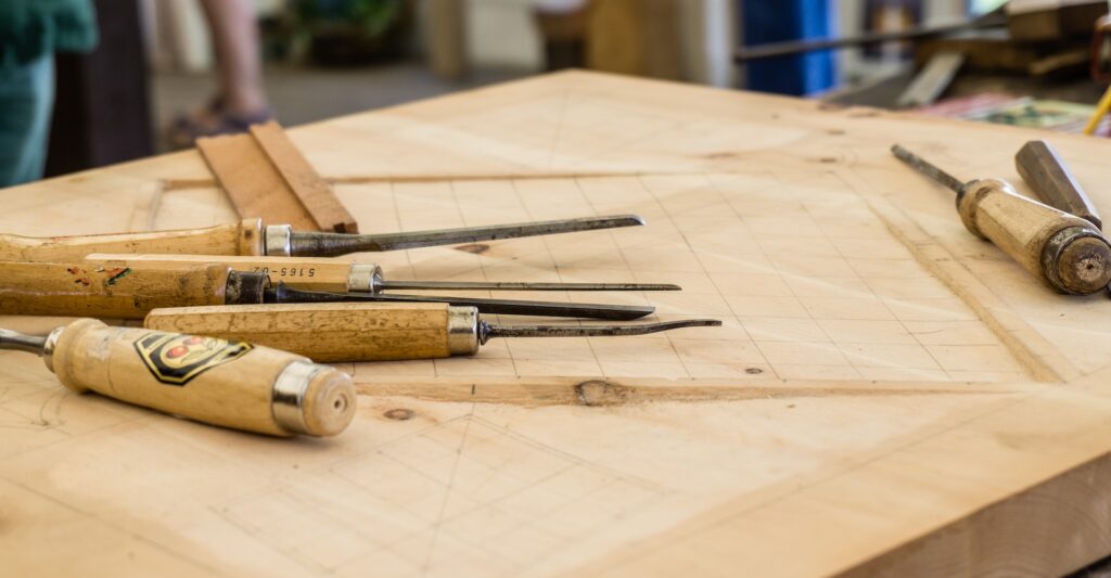 woodworking for everyday people showing tools.